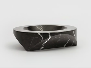 PAROS D1 - Black Marquina marble ashtray _ Danese Milano